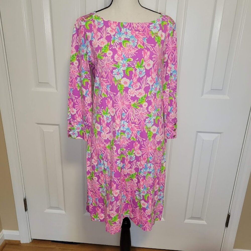 Lilly Pulitzer UPF 50+ Sophie Dress – Amethyst Moms the Word – Size M